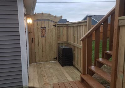 Deck and gate addition