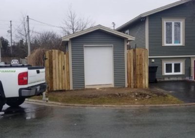 New shed and fence